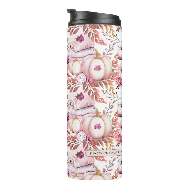 Lovely Shabby Chick Herbstmuster Thermosbecher (Nach rechts gedreht)