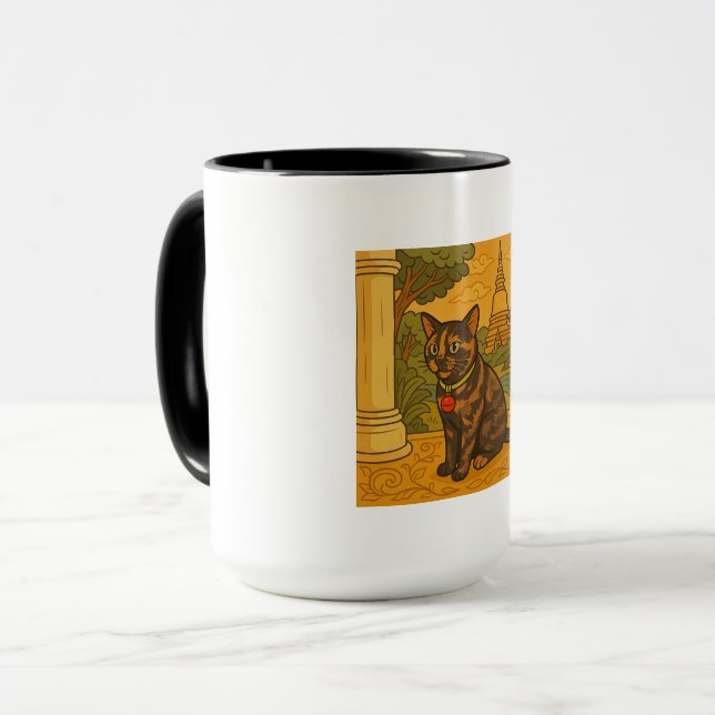 Lovely Siam Cat Café tasse (Devant gauche)