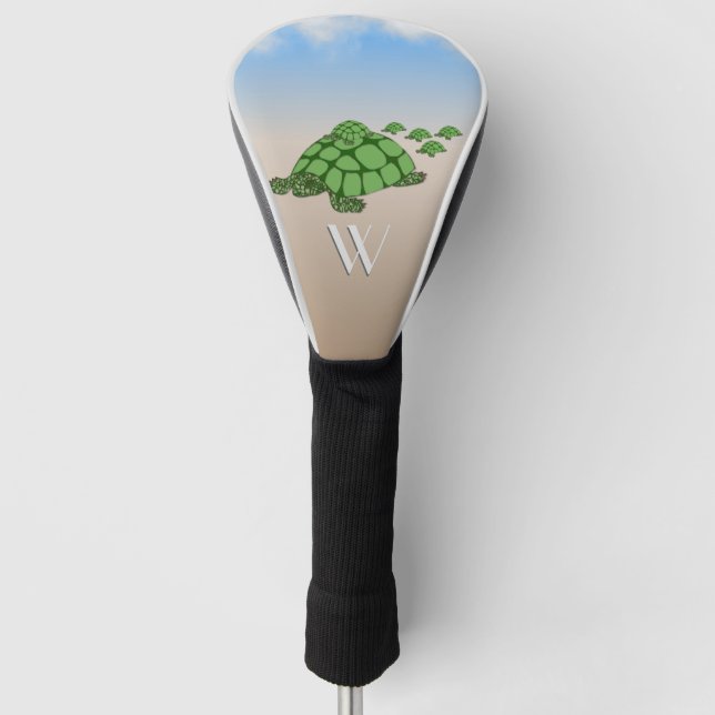 Lovely Terrapin Family Golf Headcover (Vorderseite)