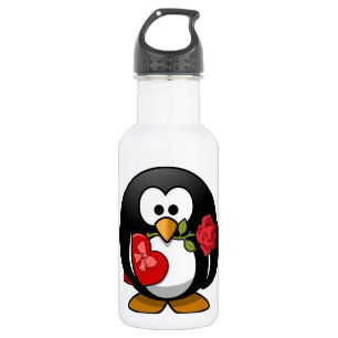 Lovely Valentine Penguin Trinkflasche