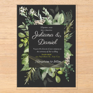 lovely wedding invitation acryleinladungen