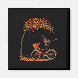 Lovely Yorkie im Herbst Magnet