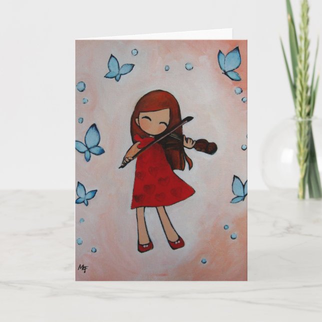 loveMyViolin I Karte (Vorderseite)