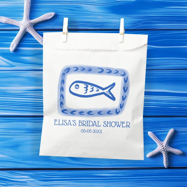 LoveNotes von Sea Niedlich Fish CUSTOM Brautparty Geschenktütchen (LoveNotes from Sea Cute Fish CUSTOM Bridal Shower Favor Bag
)