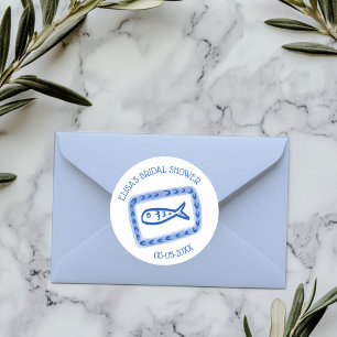 LoveNotes von Sea Niedlich Fish CUSTOM Brautparty Runder Aufkleber
