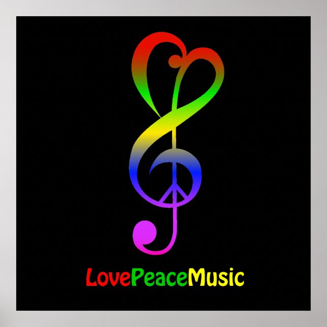LovePeaceMusic-Poster Poster (Vorne)