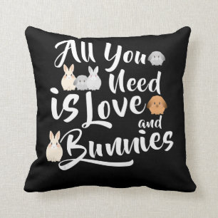 Lover, alles, was Sie brauchen, ist Liebe & Bunnie Kissen