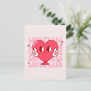 Lover Babe Niedliches Lächeln des Herzens und Wi Postkarte