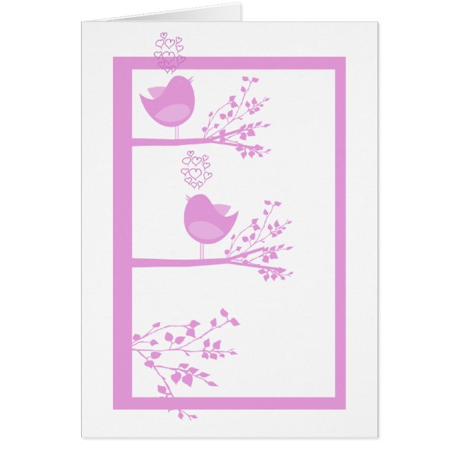 Lover Birds Valentine's Day Cards (Devant)