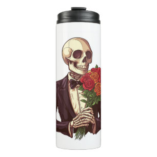 Lover Bones - Funny Romantic Skeletts Thermosbecher