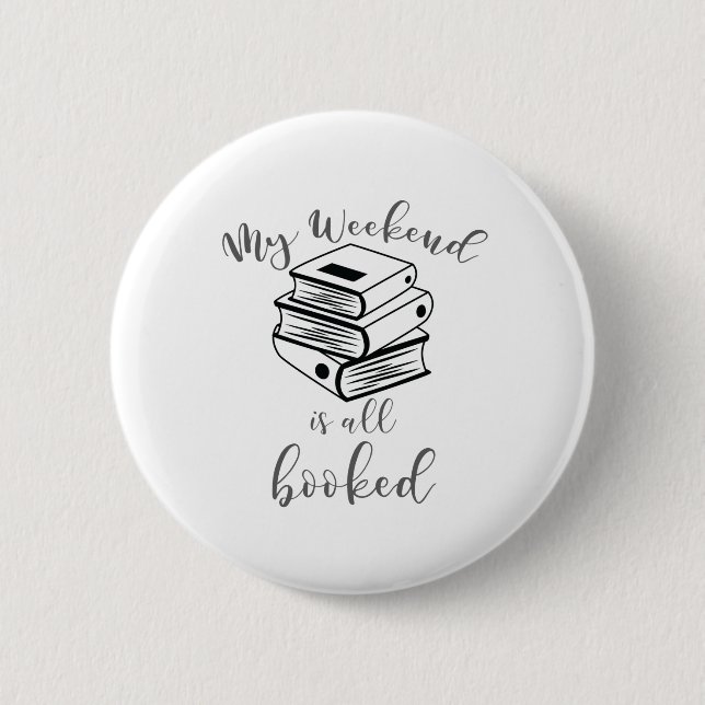 Lover Book Nerd Reader Weekend Alle gebucht Button (Vorderseite)