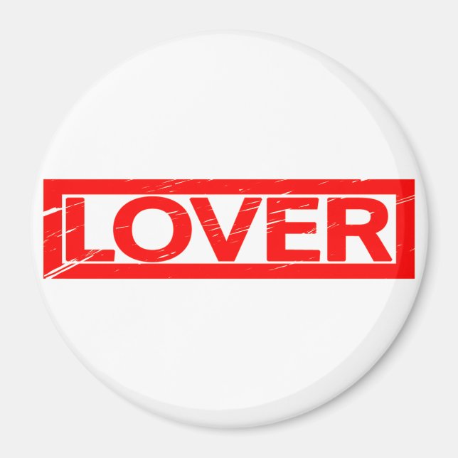 Lover Briefmarke Magnet (Vorne)