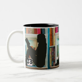 Lover buchen zweifarbige tasse