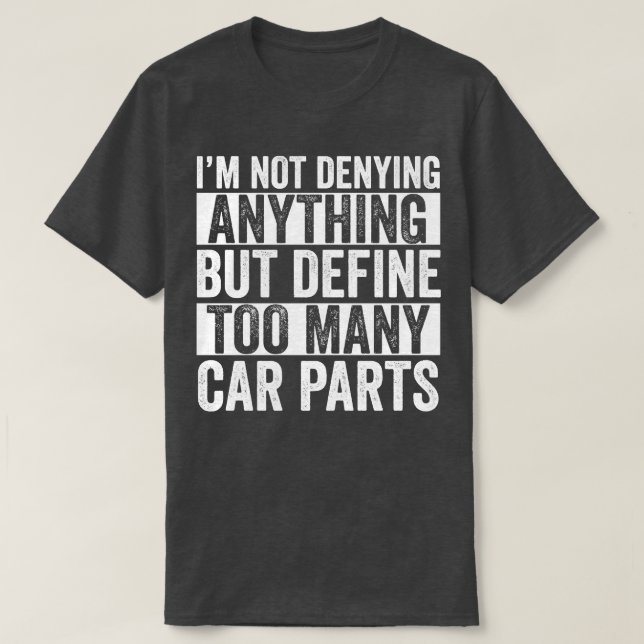 Lover Funny Parts Auto Mechanische Garage T-Shirt (Design vorne)