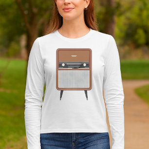 Lover für Vintage Radio Retro Music aus dem Mittel T-Shirt