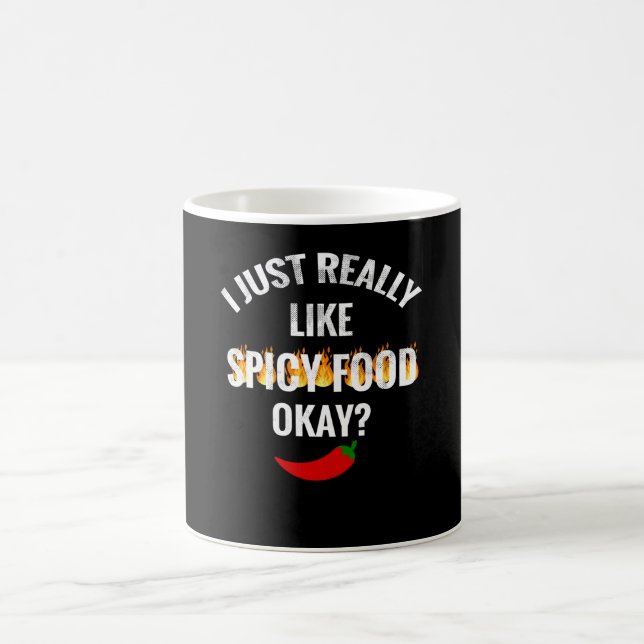 Lover-Geschenk für scharfe Lebensmittel| Chili Lov Kaffeetasse (Mittel)