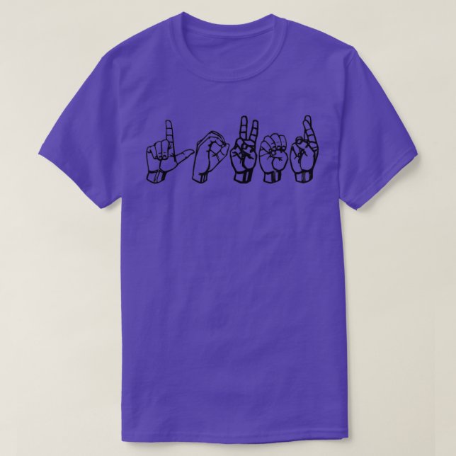 Lover in ASL T-Shirt (Design vorne)