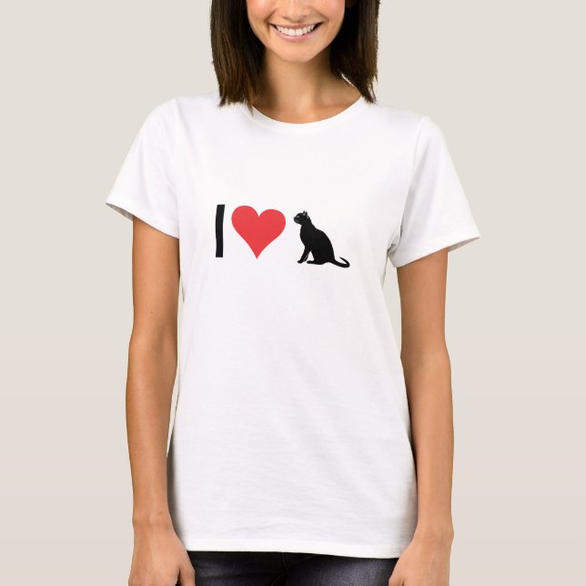 Lover Katze T-Shirt (Vorderseite)