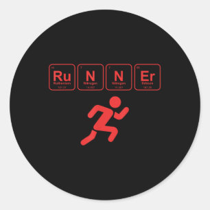 Lover-Marathon-Lover-Lauf Runder Aufkleber