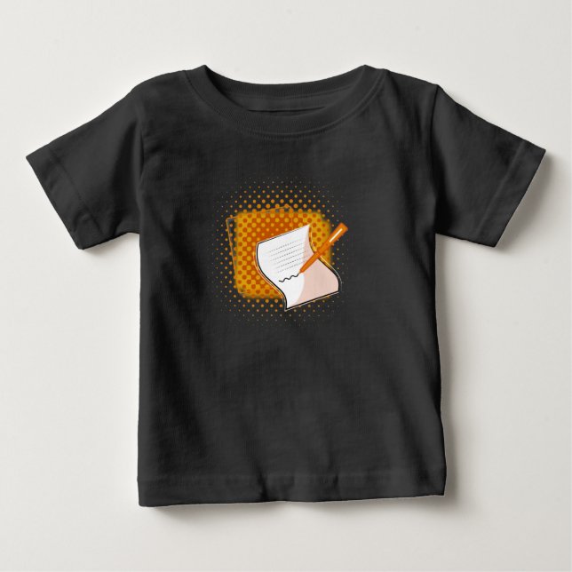 Lover schreiben baby t-shirt (Vorderseite)