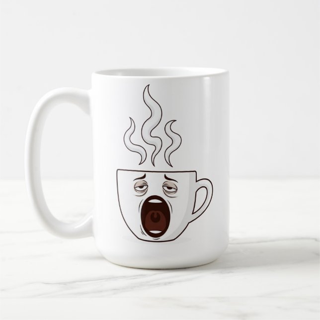 Lover-Tasse des getired Coffee | Funny Morning Caf Kaffeetasse (Links)