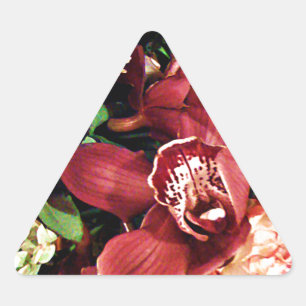 Lover von Orchids_ Dreieckiger Aufkleber