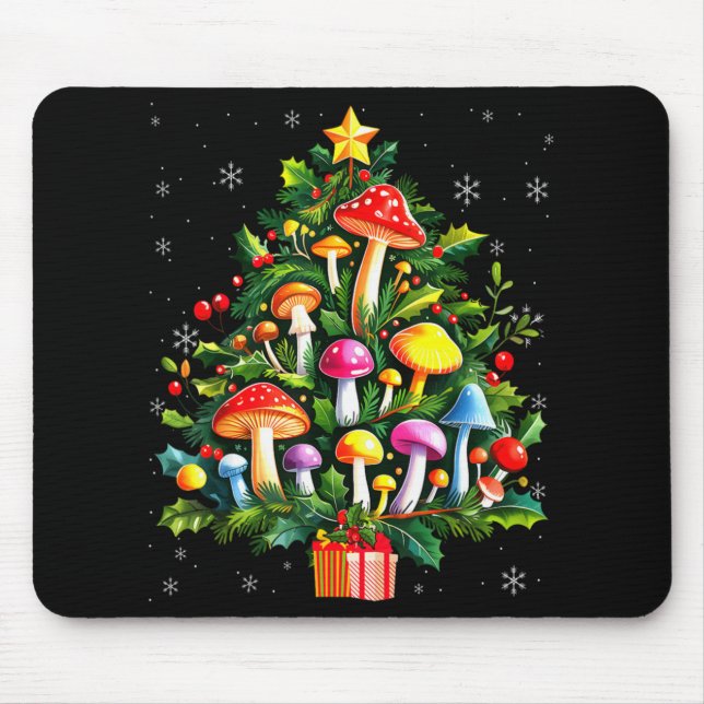 Lover Xmas Mushroom Christmas Tree T Shirt  Mousepad (Vorne)