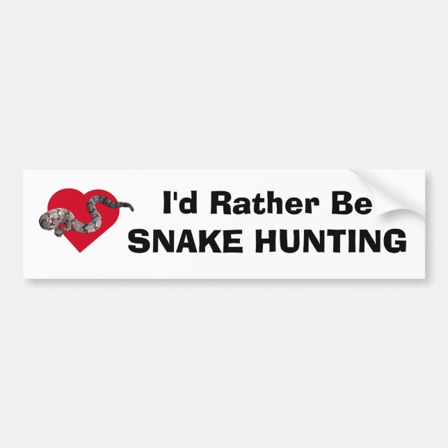 loverattlers, wurde ich eher BeSNAKE JAGD Autoaufkleber (Vorne)