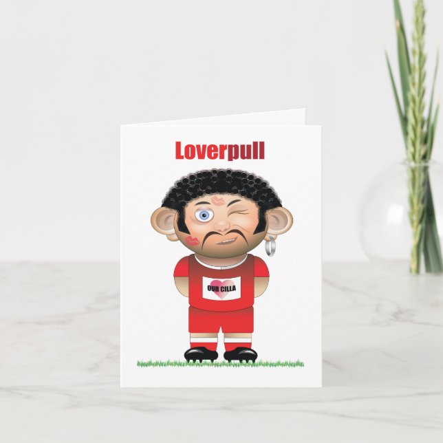 LoverPull (Liverpool) Funny Football Card Karte (Vorderseite)
