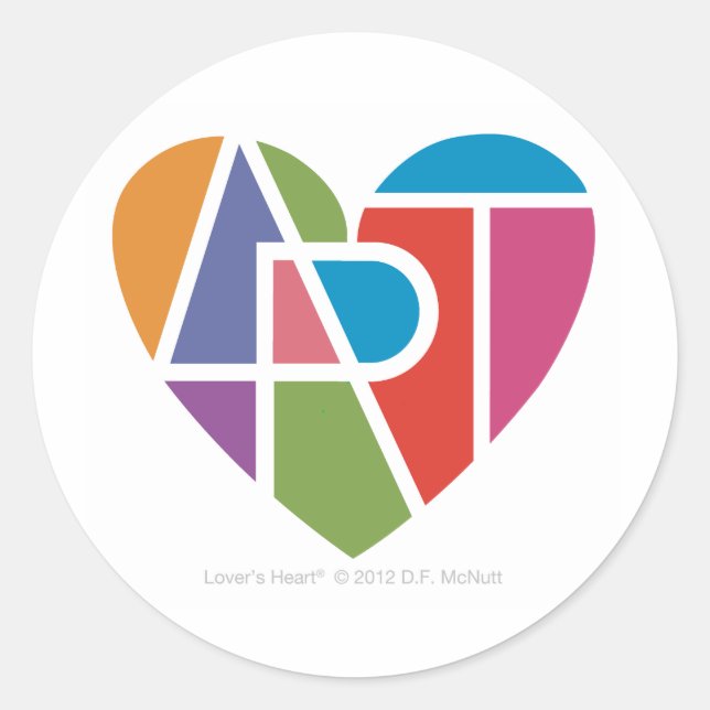 Lover's Heart® Art Lover's Sticker (Vorderseite)