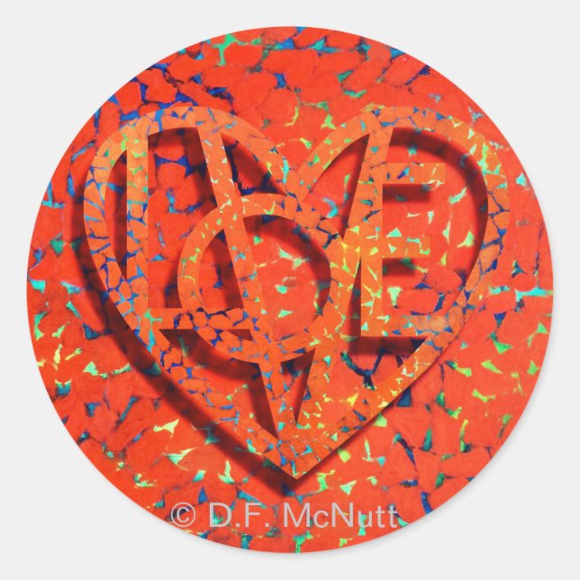 Lover's Heart® Sticker (Vorderseite)