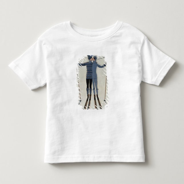 <Lovers in the Snow> durch Georges Barbier Kleinkind T-shirt (Vorderseite)
