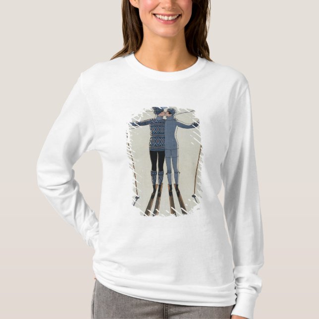 <Lovers in the Snow> durch Georges Barbier T-Shirt (Vorderseite)