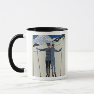 <Lovers in the Snow> durch Georges Barbier Tasse