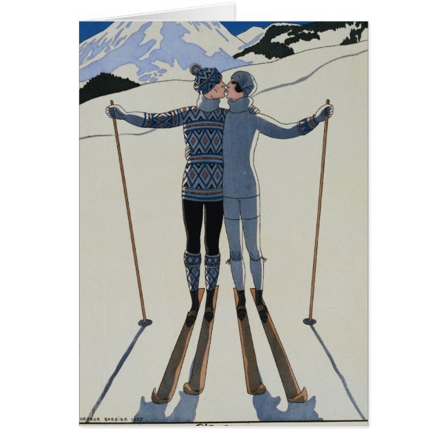 <Lovers in the Snow> par Georges Barbier (Devant)