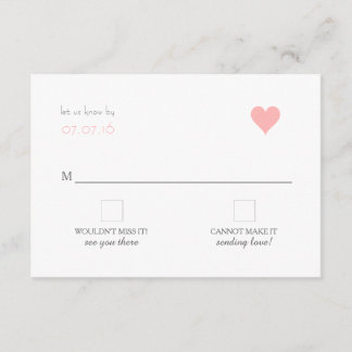 {Lover's} Mariage moderne RSVP