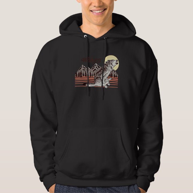 Loves Wolves wolf Cute Hoodie (Vorderseite)