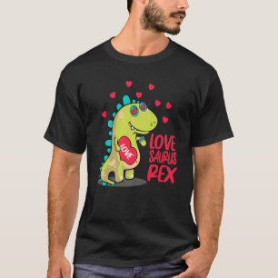 Lovesaurus-Rex Valentinstag Niedlich V-Day Dinosau T-Shirt