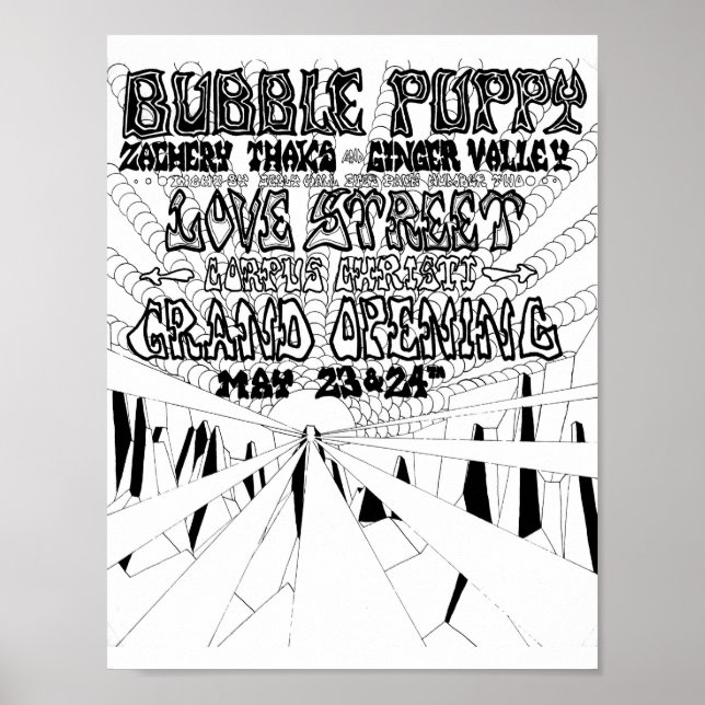 LoveStreetLightCircusflyer CorpusMai23&24'69 Poster (Vorne)