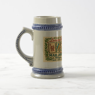Lovettsville Mah Jongg Stein Bierglas