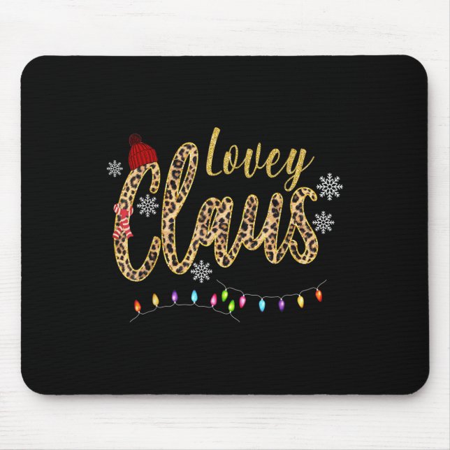 Lovey Claus - Weihnachtsgeschenk  Mousepad (Vorne)