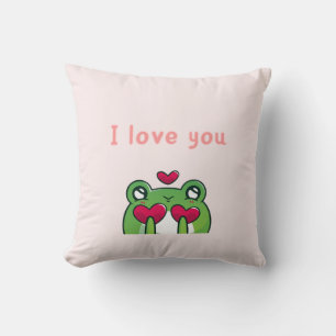 Lovey Dovey Frog Pillow - Niedliches Couple Pillow Kissen