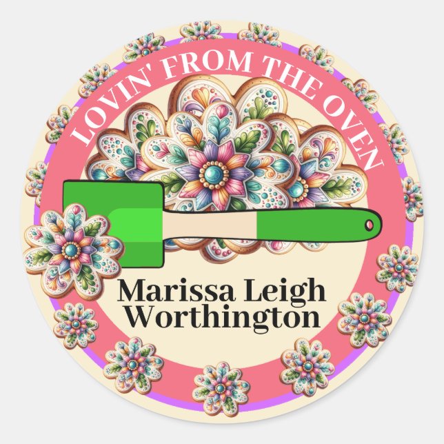 Lovin' From Oven Food Aufkleber (Vorderseite)