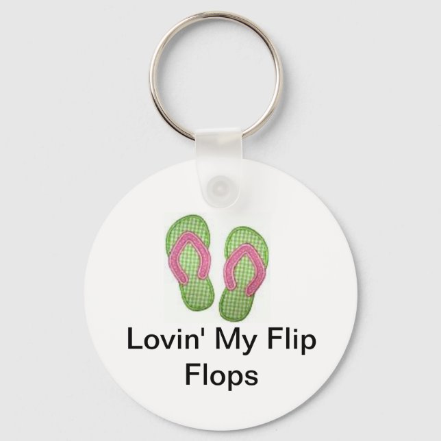 Lovin' My Flip Flops Schlüsselanhänger (Vorderseite)