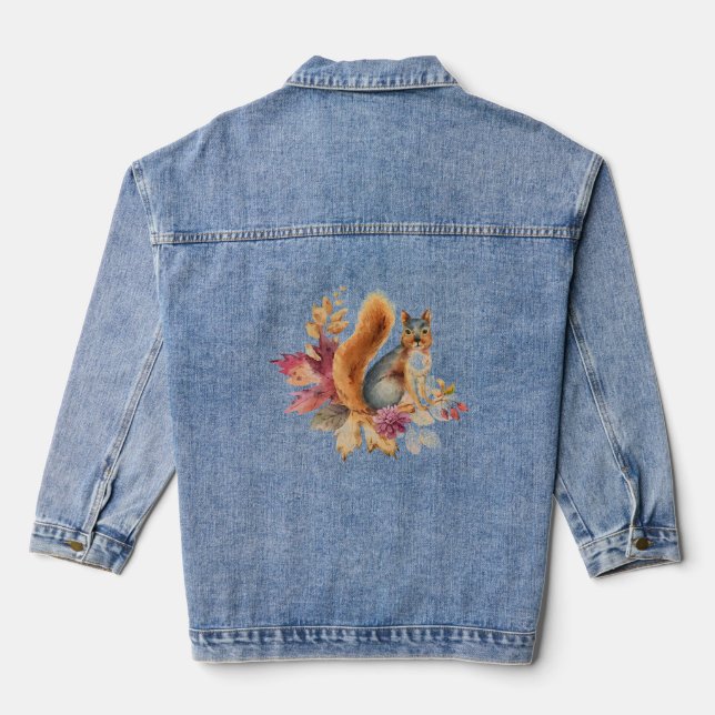 Lovin Squirrels Denim Jean Jacket (Verso)