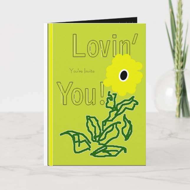 Lovin You Greeting Einladung (Vorderseite)