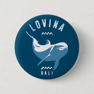 Lovina Bali - Baden mit Delphinen T - Shirt Button