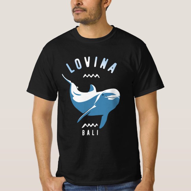 Lovina Bali - Baignade Avec T-shirt Dolphins (Devant)