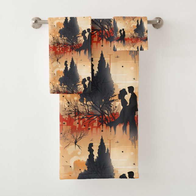Loving Couple  Badhandtuch Set (Insitu)