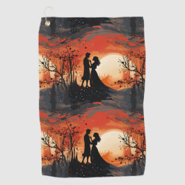Loving Couple Golfhandtuch